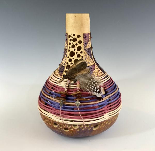 Rutabulo Vessel with Dried Flower Pod picture