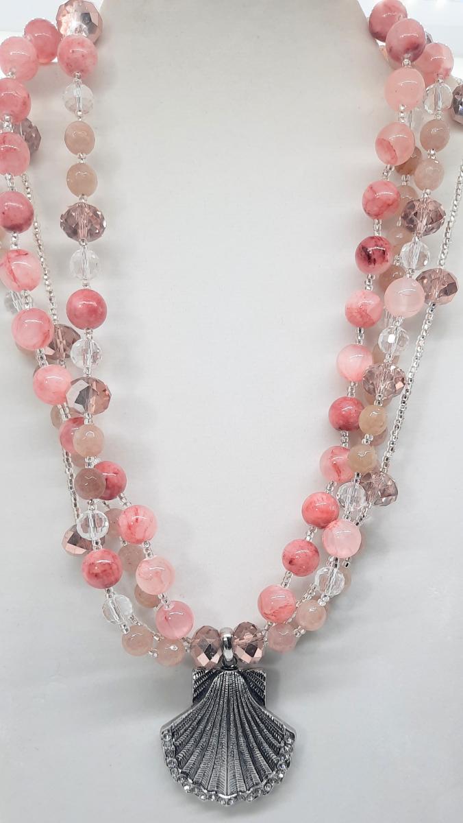 Mermaid Pink Goddess Necklace picture