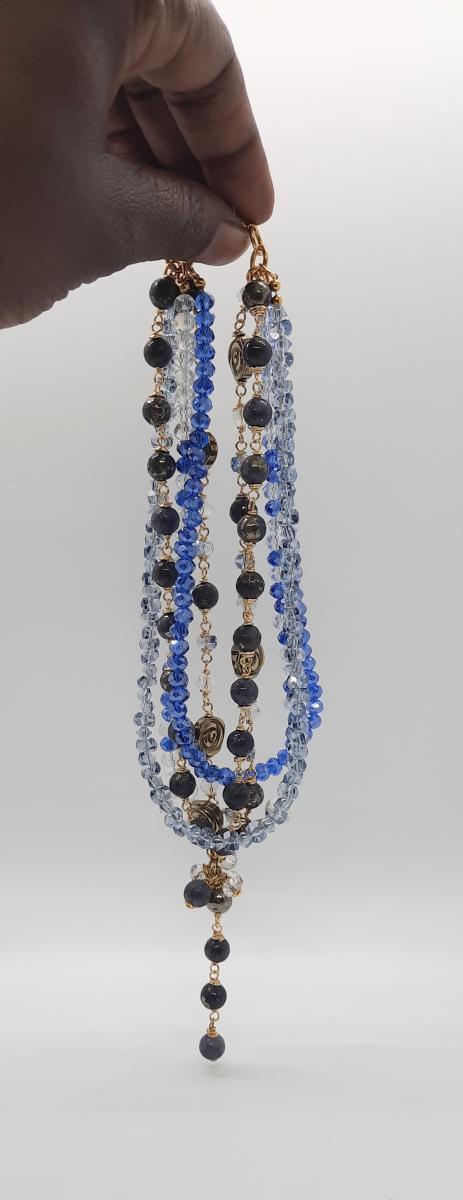 Blue Sunrise Goddess Necklace picture