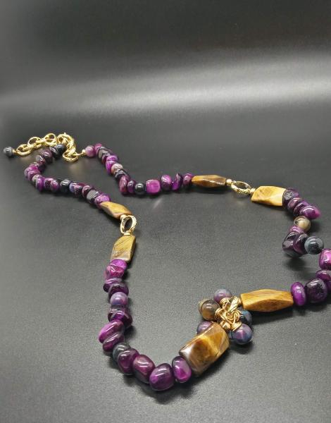 Royal Tiger's Eye Rope Necklace picture