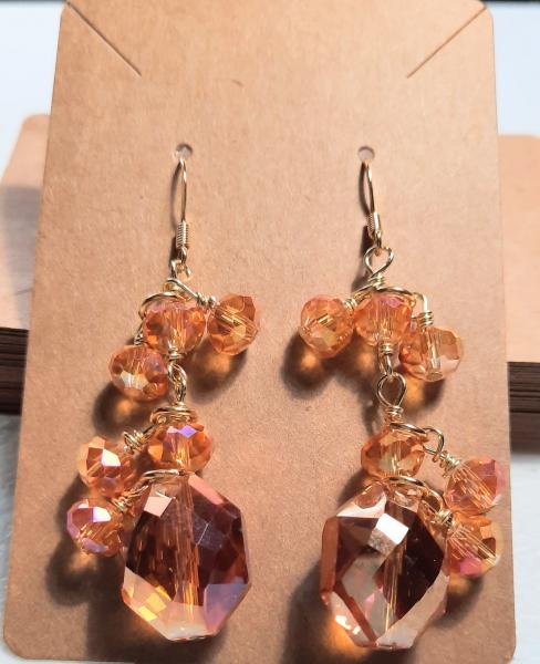 Amber Flowers Earrings