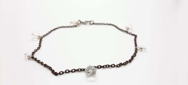 Crystal Brass Anklet