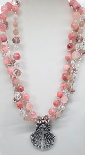 Mermaid Pink Goddess Necklace picture