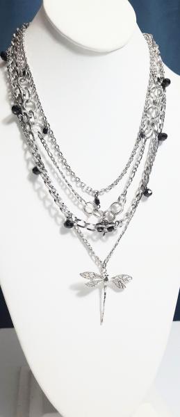 Gossamer Wings Bibb Necklace, chain bibb necklace, adjustable necklace, fairy jewelry