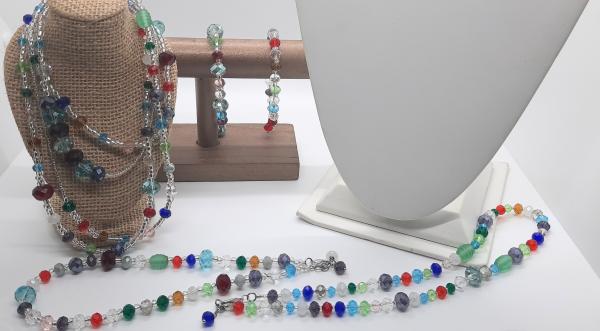 Island Coral Crystal Bracelet
