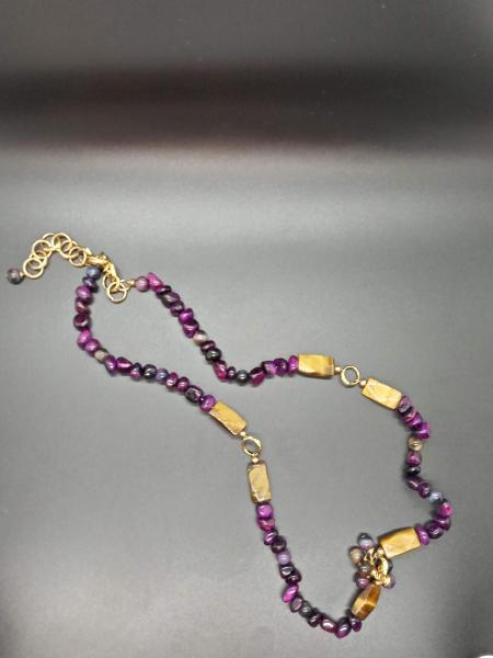 Royal Tiger's Eye Rope Necklace picture