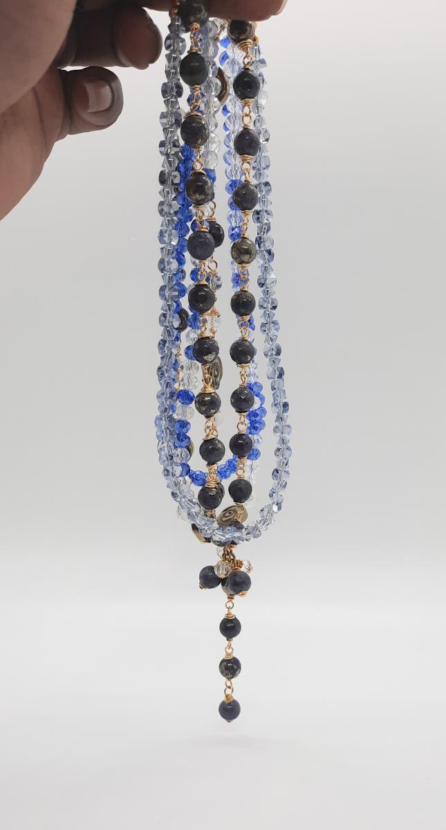 Blue Sunrise Goddess Necklace picture