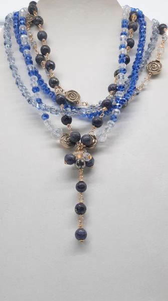 Blue Sunrise Goddess Necklace picture