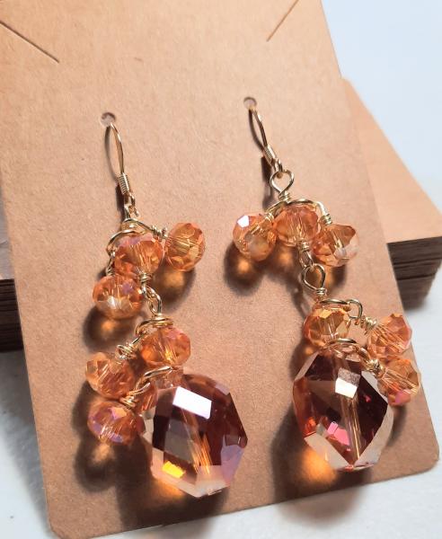 Amber Flowers Earrings picture