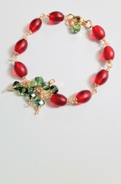 Crimson Evergreen Bracelet