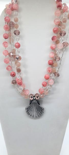 Mermaid Pink Goddess Necklace