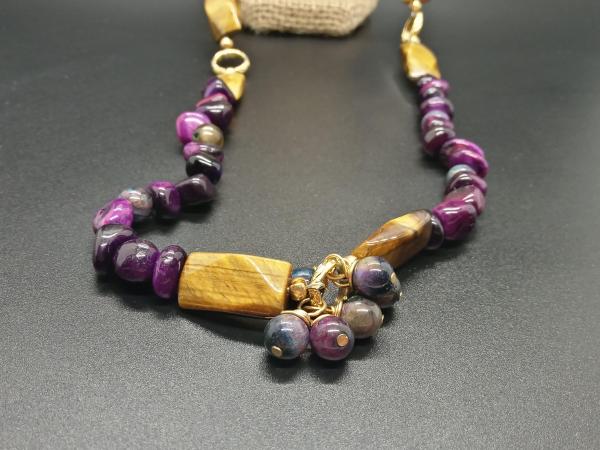 Royal Tiger's Eye Rope Necklace picture