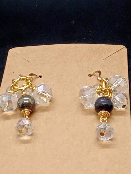 Pyrite Crystal Earrings