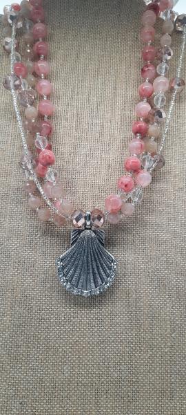 Mermaid Pink Goddess Necklace picture