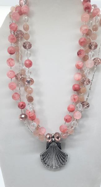 Mermaid Pink Goddess Necklace picture