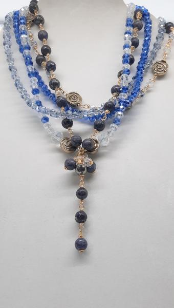 Blue Sunrise Goddess Necklace picture