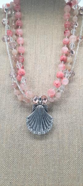 Mermaid Pink Goddess Necklace picture