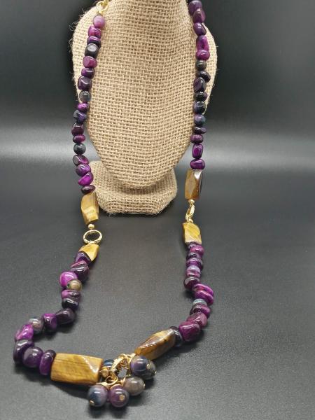 Royal Tiger's Eye Rope Necklace picture