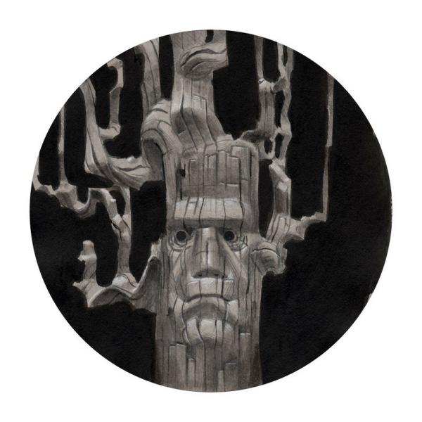 Stiff Timber: An Uncanny Forest Ent Painting picture