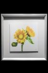 Yellow Sunflower Duo Framed