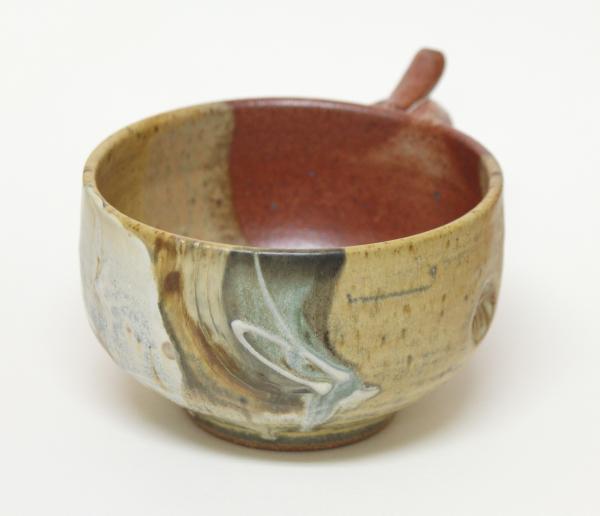 Soup Mug in Mat and Shino Glaze