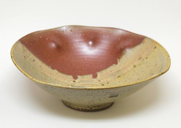 Serving Bowl in Mat and Shino Glaze picture