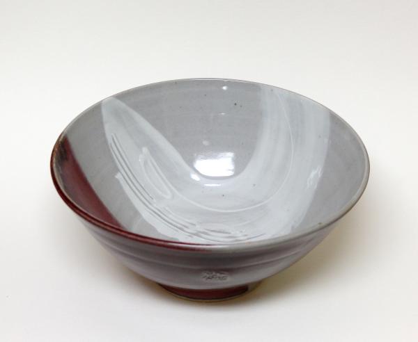 Serving Bowl in Blue Celadon/ Copper Red