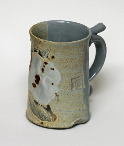 Mug in Mat and Blue Celadon Glaze picture