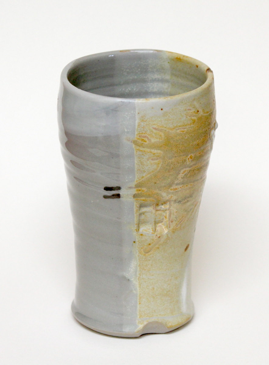 Tumbler in Mat and Blue Celadon Glaze picture