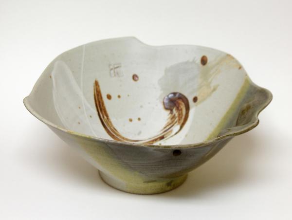 Serving Bowl in Mat and Korean Celadon