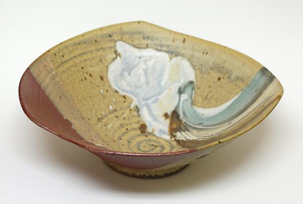 Serving Bowl in Mat and Shino