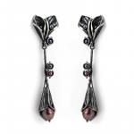 LARGE DANGLING FLUTE EARRINGS