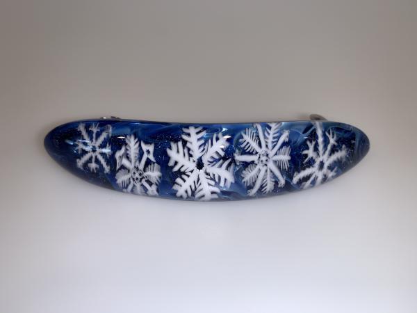 Snowflake Glass Barrette