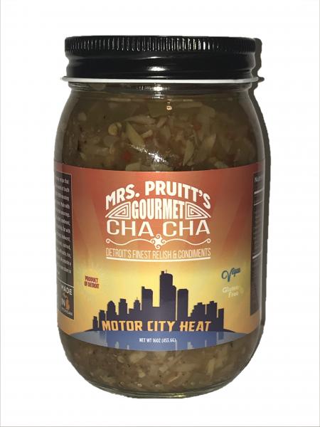 Mrs. Pruitt's Gourmet CHA CHA Motor City Heat 16 oz picture