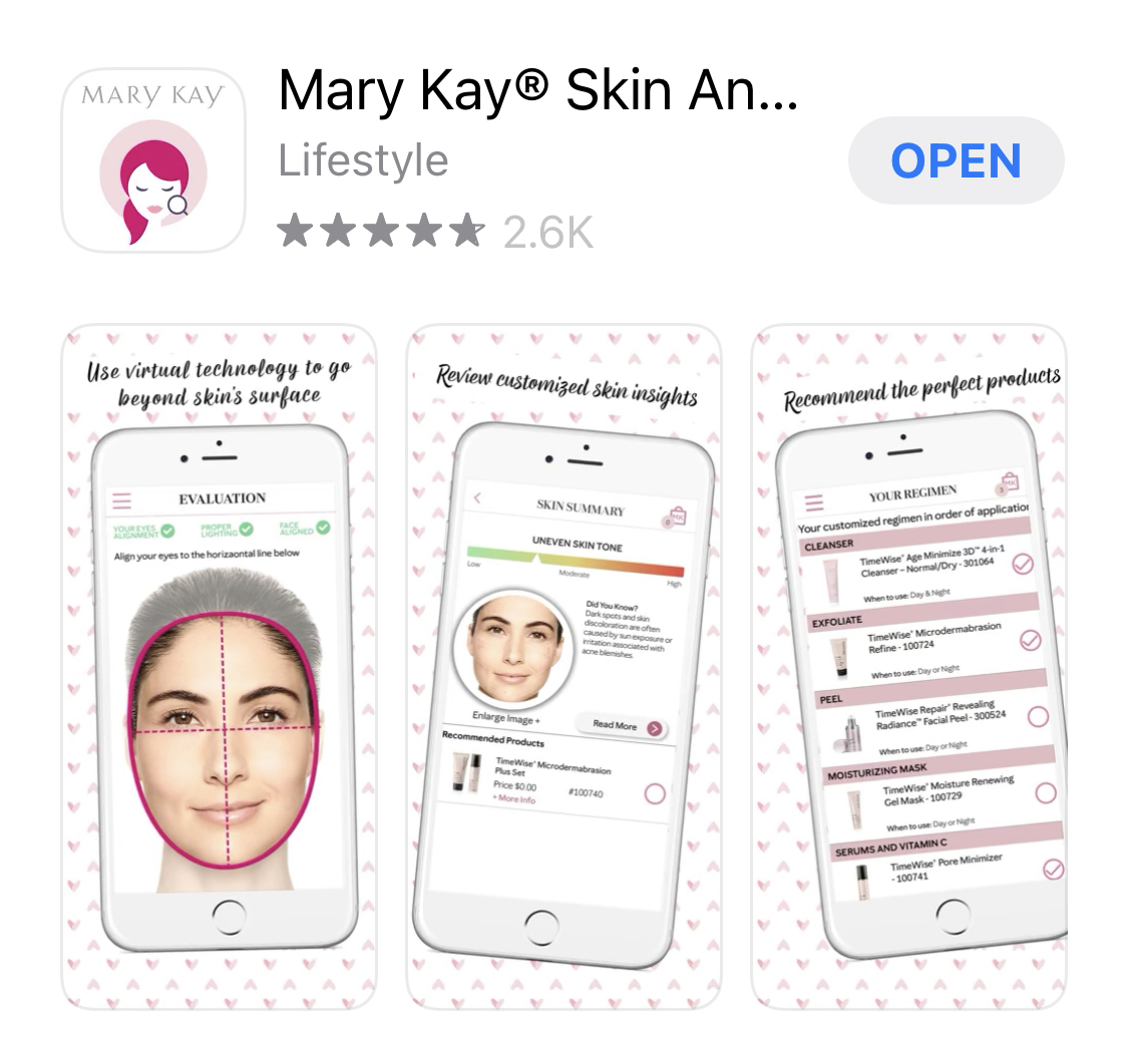 mary kay skin analyzer app review