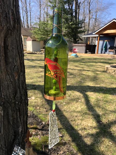 Parrot Art Bottle Chime