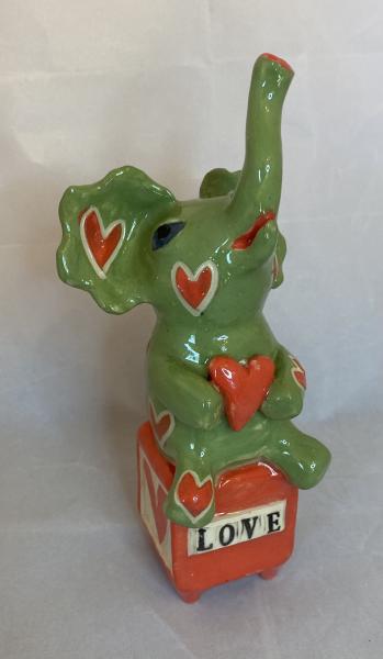 Little Elephant Love Sculpture picture