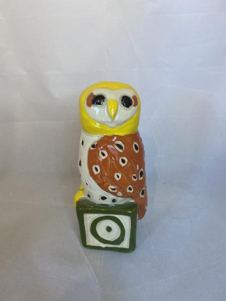 Barn Owl on a Box Sculpture picture