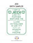 Star Wars Jedi Baby Sampler