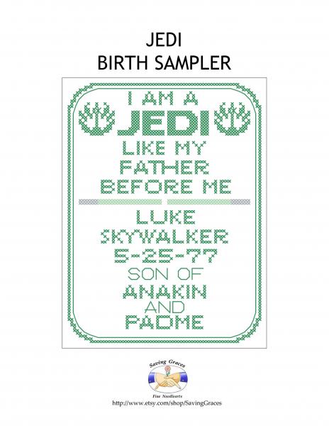 Star Wars Jedi Baby Sampler