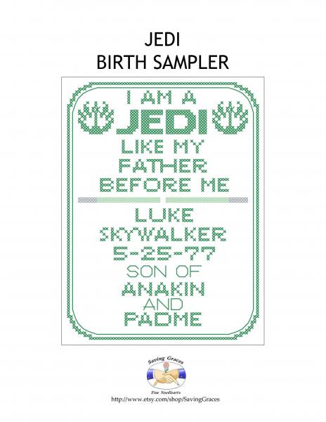 Star Wars Jedi Baby Sampler picture