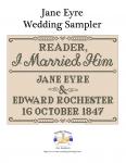 Jane Eyre Wedding Sampler