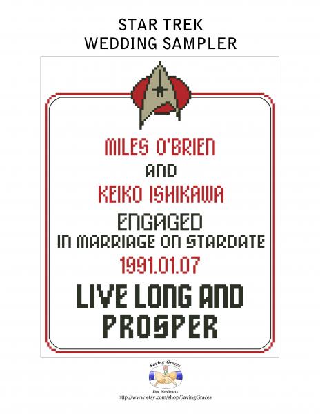 Star Trek Wedding Sampler