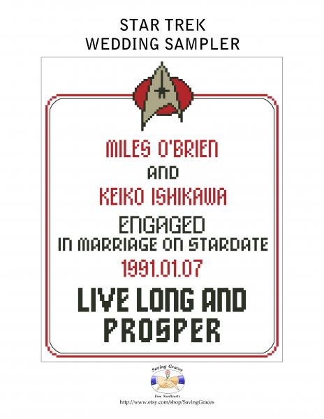 Star Trek Wedding Sampler picture