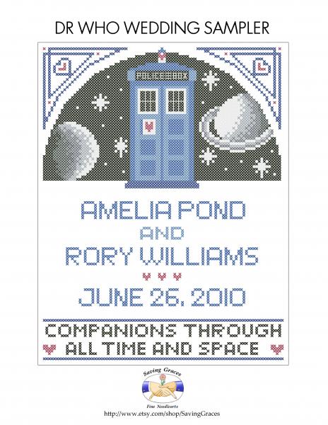 Dr Who Wedding Sampler