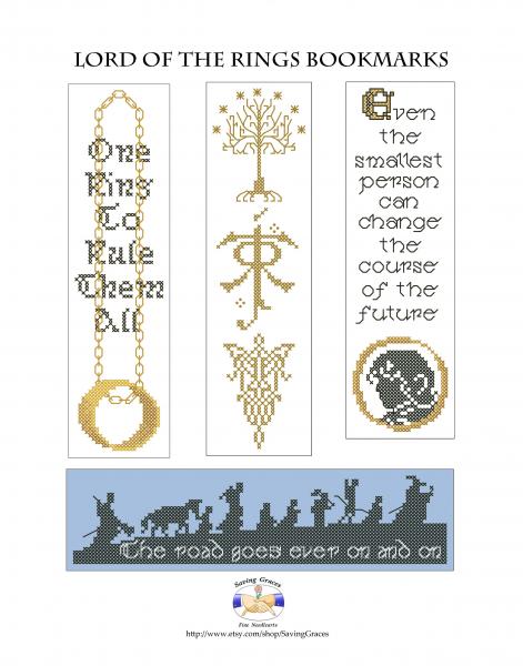 Lord of the Rings Bookmarks