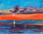 Sunset Over the Water - Limited Edition Giclee