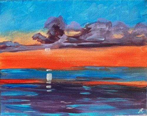 Sunset Over the Water