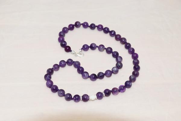 Amethyst Necklace with Sterling Silver Findings