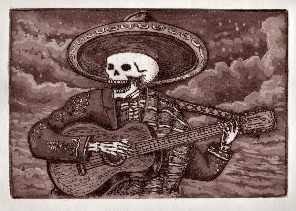 Intaglio Etching / Mariachi picture